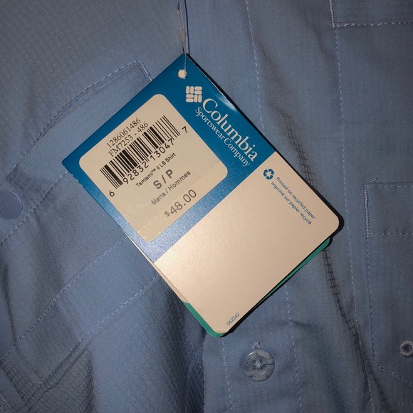 Light blue Columbia sportswear long sleeve - Picture 6 of 6